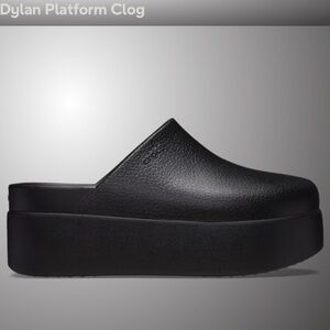 CROCS Black DYLAN Platform Clogs- cute and comfy! Like NEW🖤EXCELLENT CONDITION 🖤